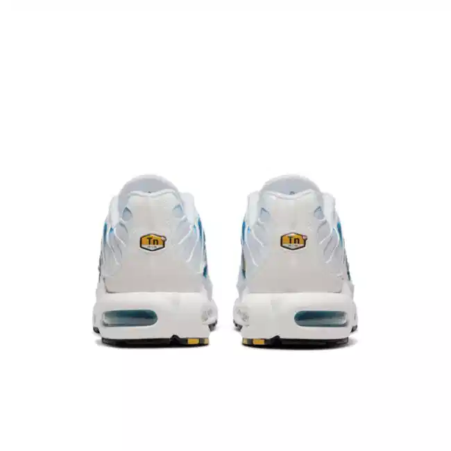 NIKE AIR MAX PLUS SPRAY PAINT SWOOSH WHITE BLUE