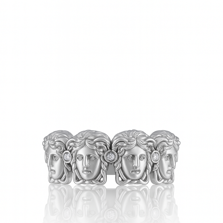 Multi Medusa Head Ring