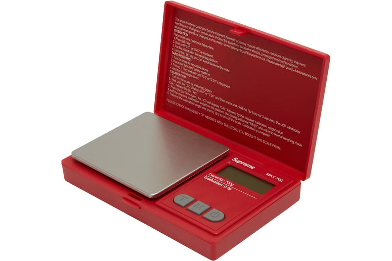Supreme AWS MAX-700 Digital Scales Red