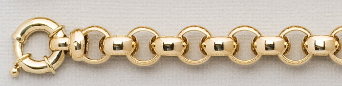9ct XXL Round Belcher Bracelet