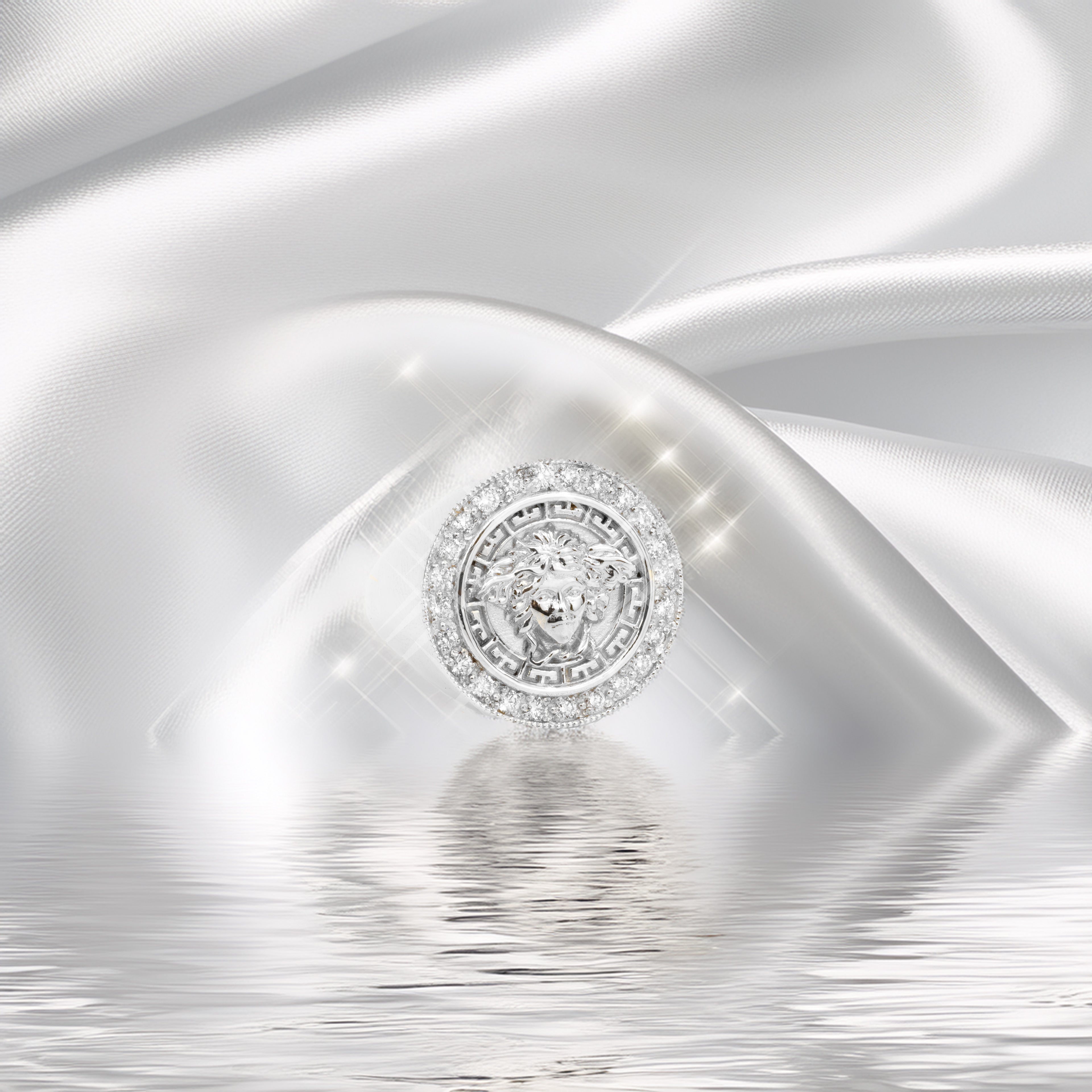 Sterling Silver CZ Medusa Ring