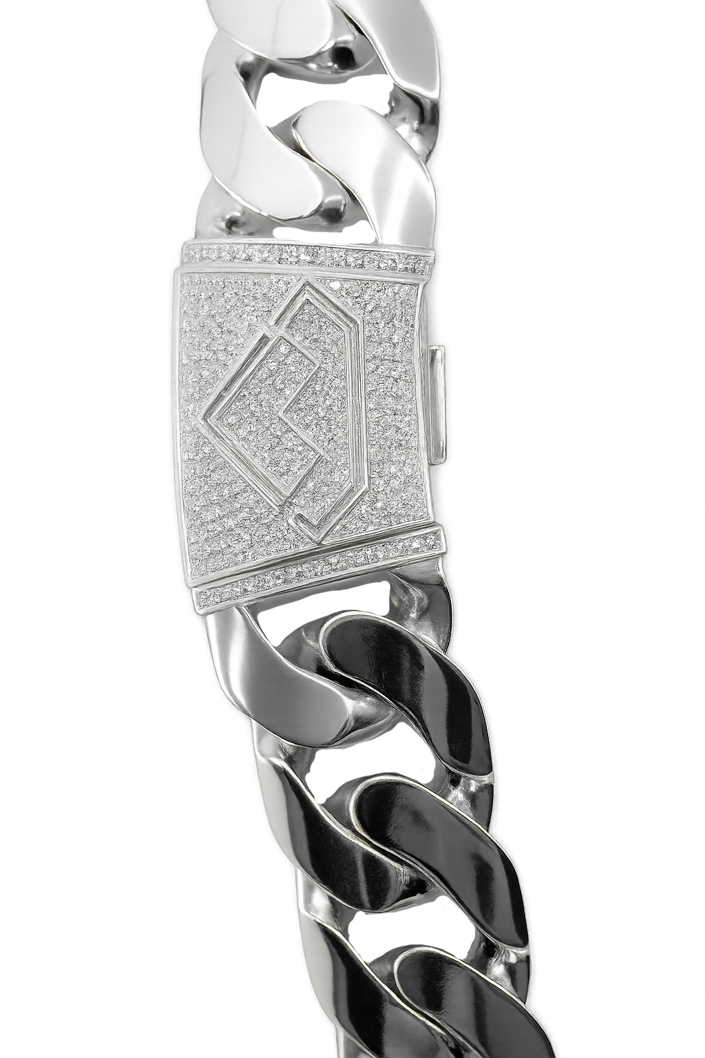 Silver Monster Chain 26mm With Custom Mr Money Clasp