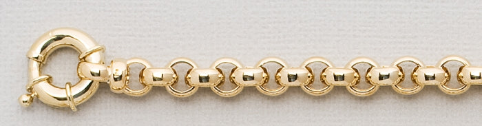 9ct Round Belcher Bracelet