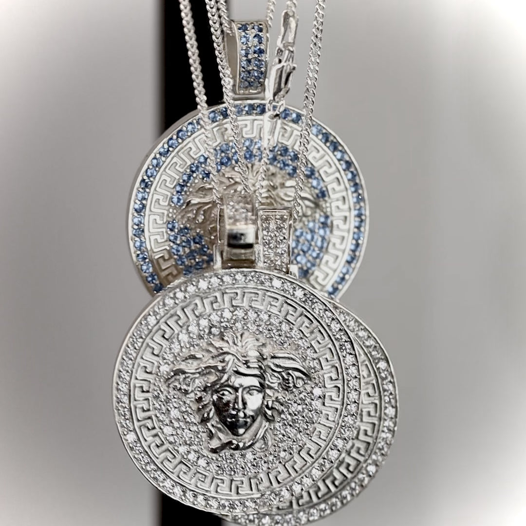 CZ Medusa (large) Pendant & Chain