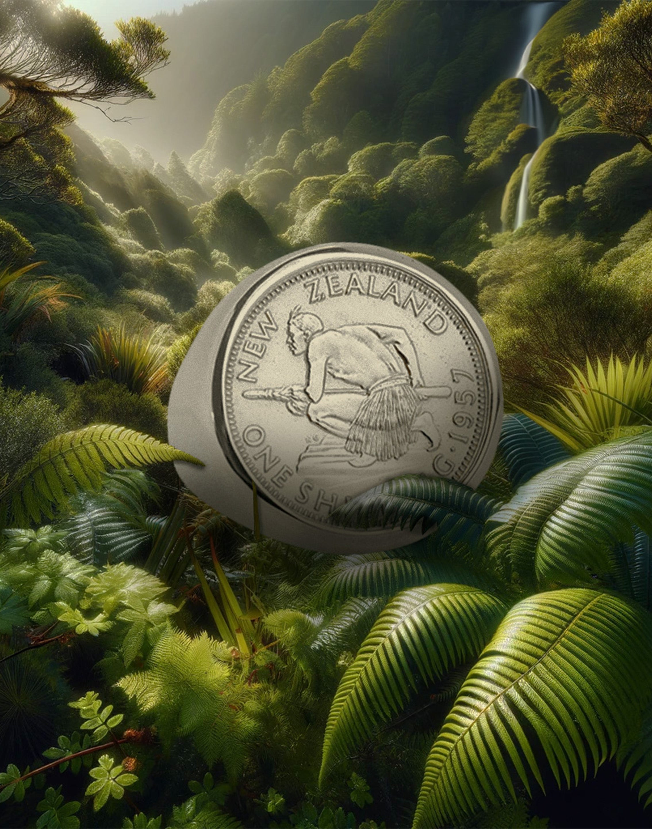 Sterling Silver Shilling Coin Ring