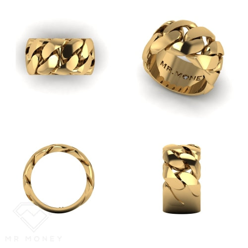 Cuban Link Gold Ring Rings