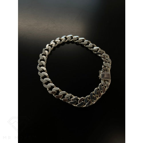 Sterling Silver Curb-Link Bracelet 22Cm
