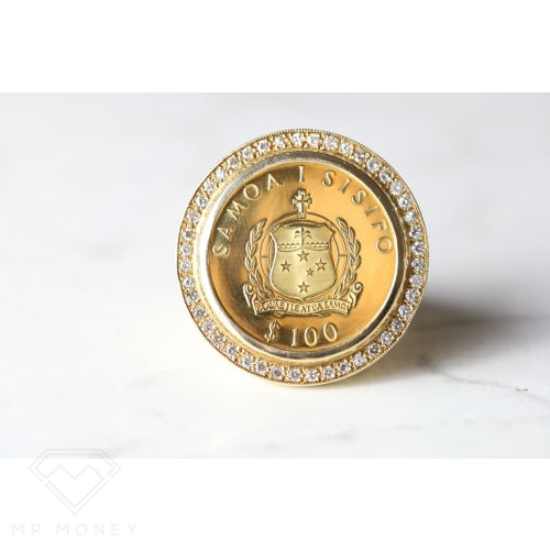 Samoan Coat Of Arms Diamond Ring Rings