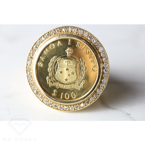 Samoan Coat Of Arms Diamond Ring Rings