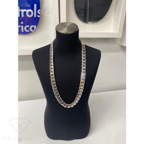 White Gold Curb Link