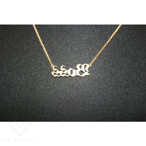9Ct Gold Boss Necklace Necklaces