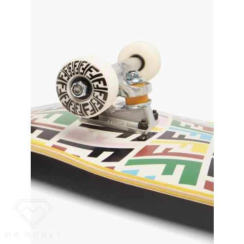 Fendi Logo-Print Wooden Skateboard Skate Board