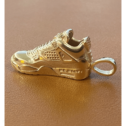 9Ct Gold Jordan 4 Shoe Pendant Pendant
