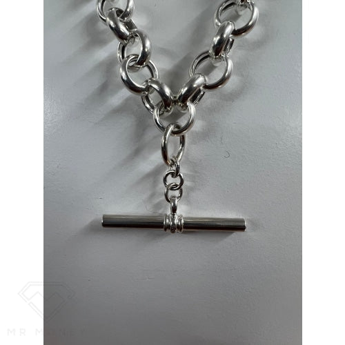 Belcher T-Bar Chain 45Cm Sterling Silver 9.62W Necklaces
