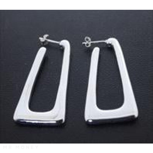 Silver Electroform Earrings 4 X 42Mm