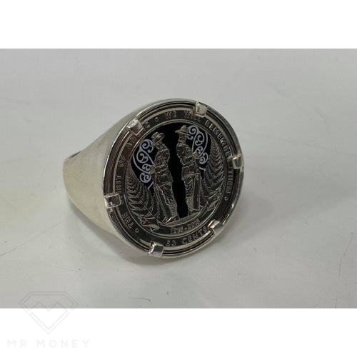 Sterling Silver Anzac Claw Setting Ring Rings