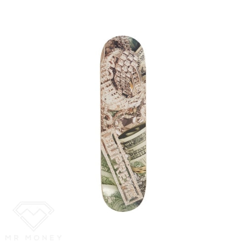 Supreme Bling Skateboard Deck Green Framed Skate Board
