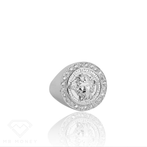 Versace medusa online ring silver