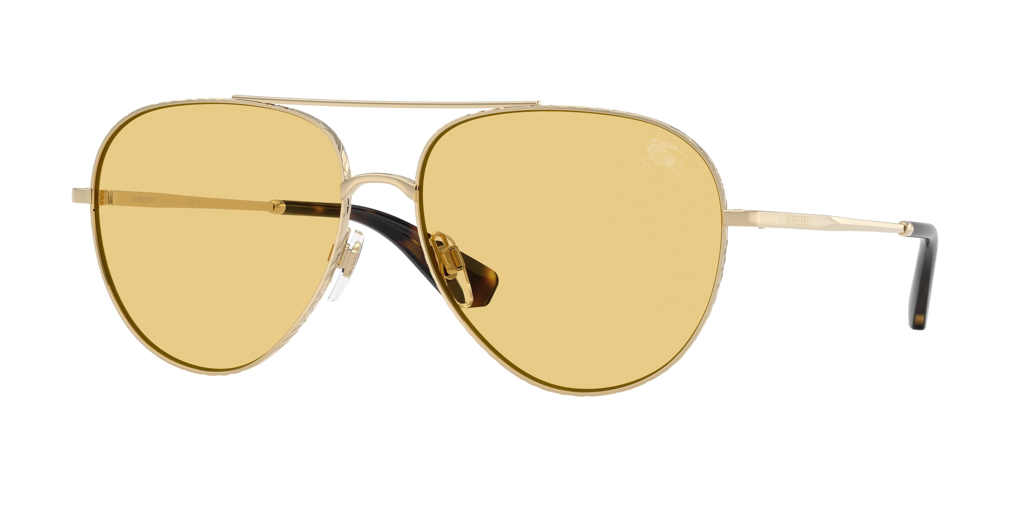 Burberry BE3172 Light Gold Yellow sunglasses