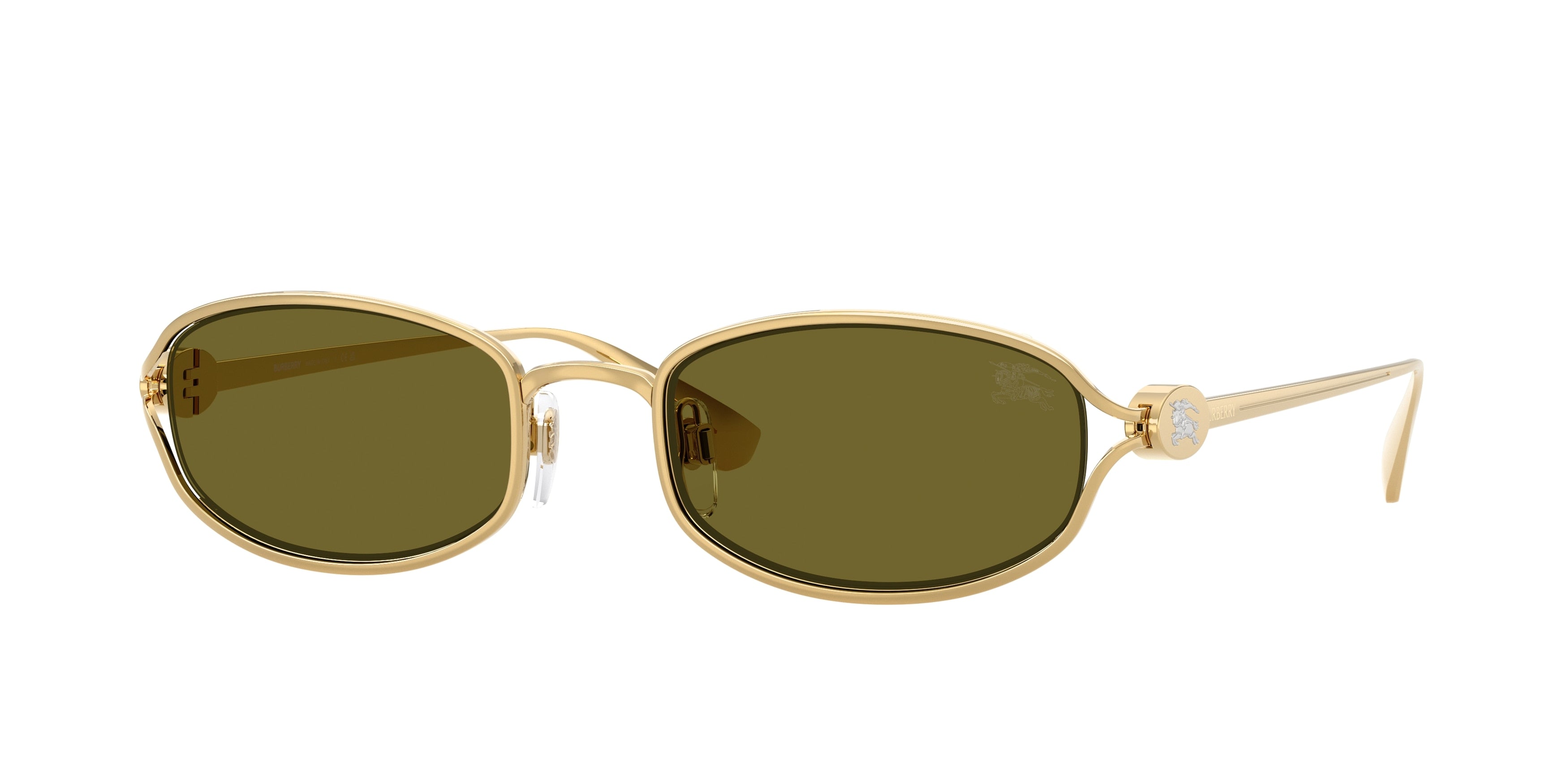 Burberry BE3177 Gold Dark green sunglasses