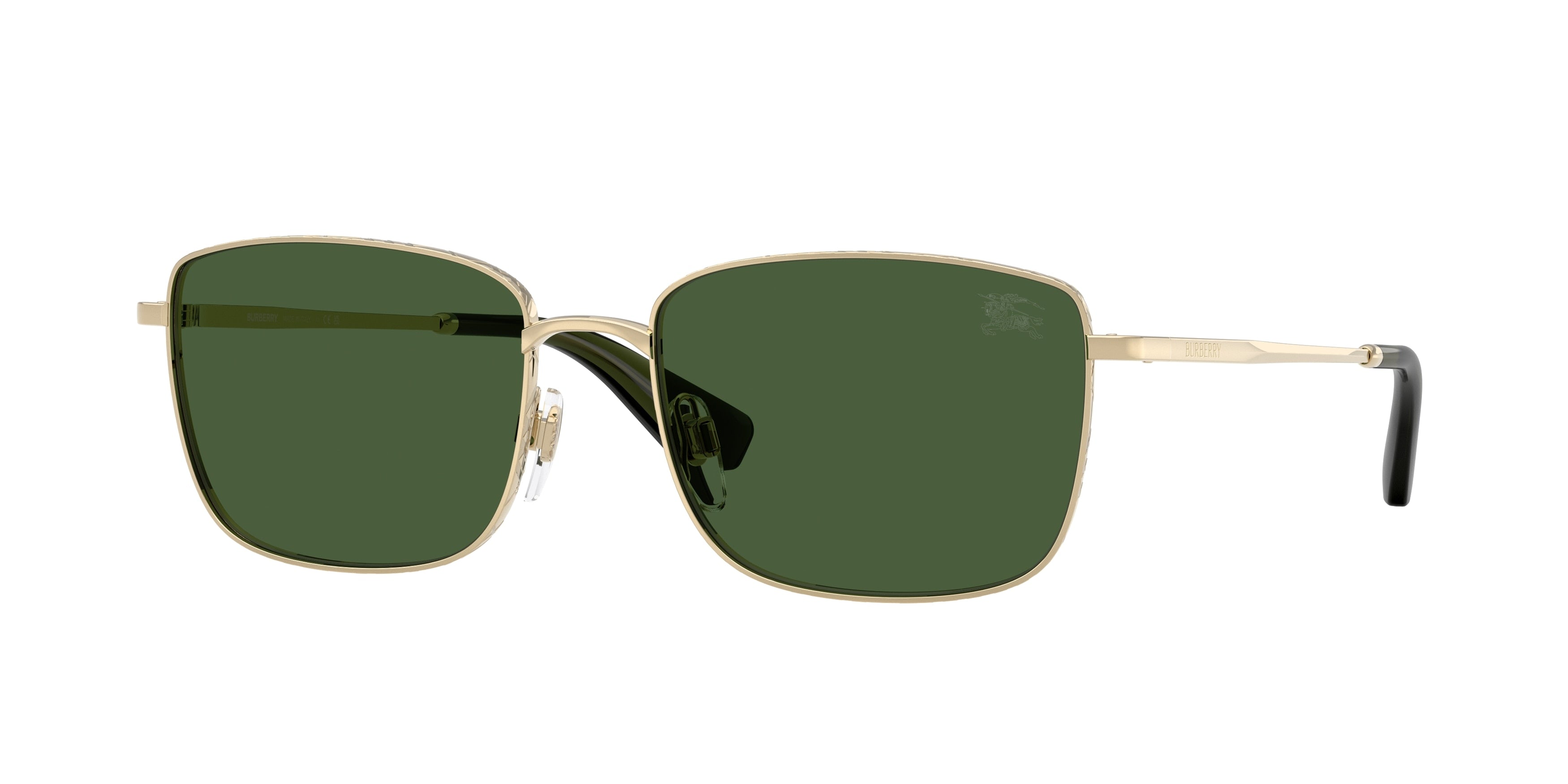 Burberry BE3178 Light Gold Dark green sunglasses