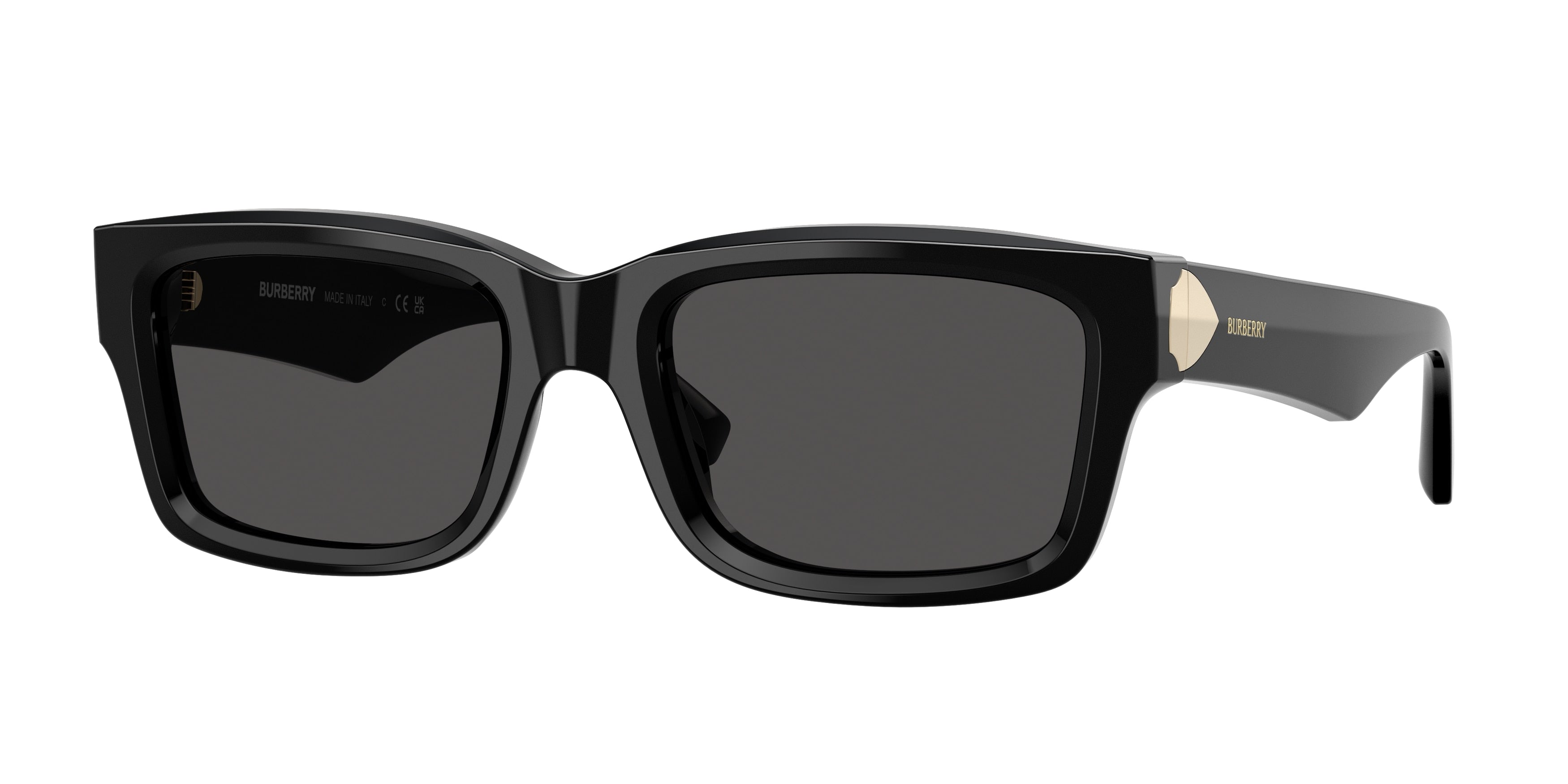 Burberry BE4443F Black Dark grey sunglasses