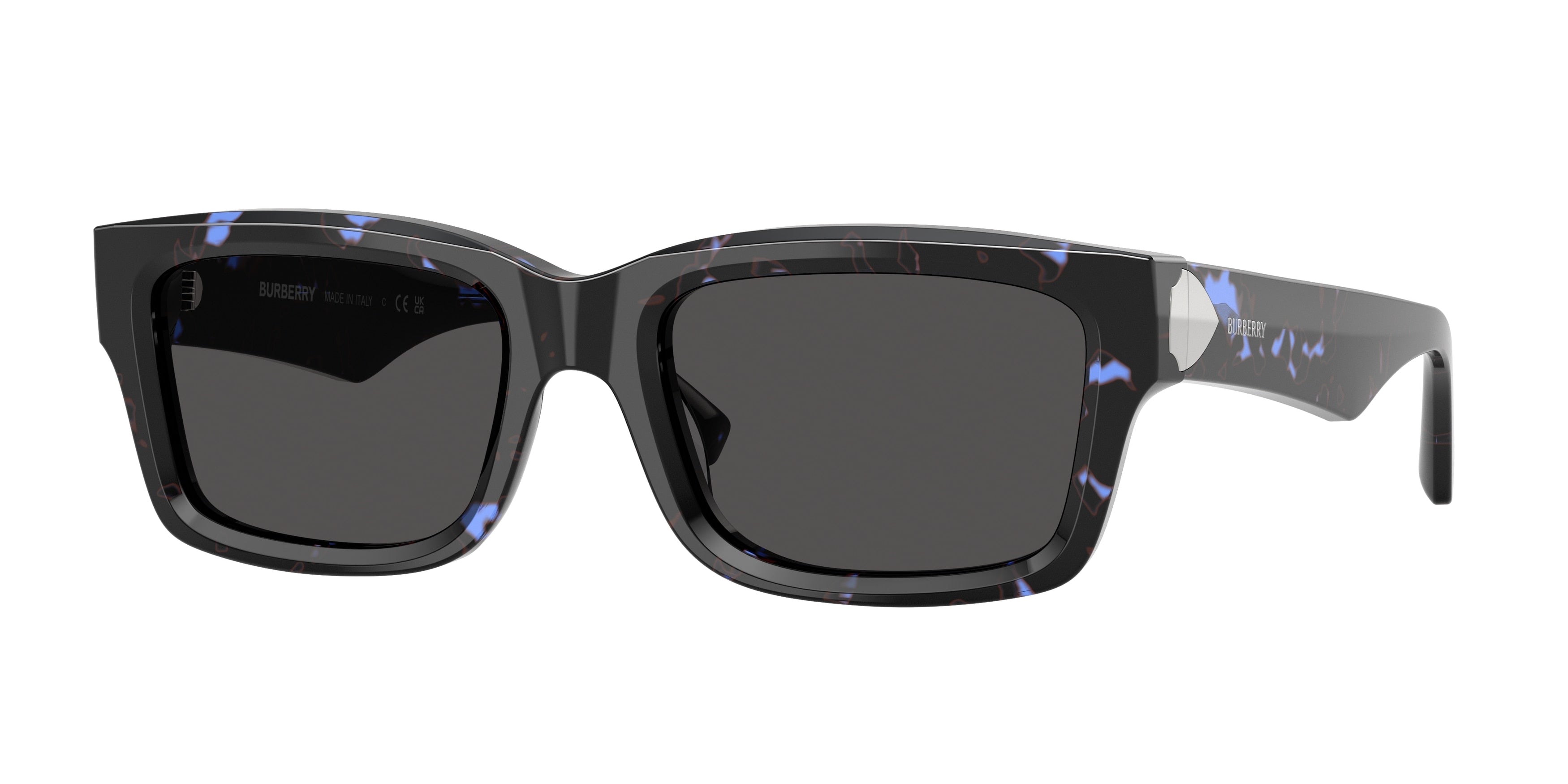 Burberry BE4443F Blue Havana Dark grey sunglasses