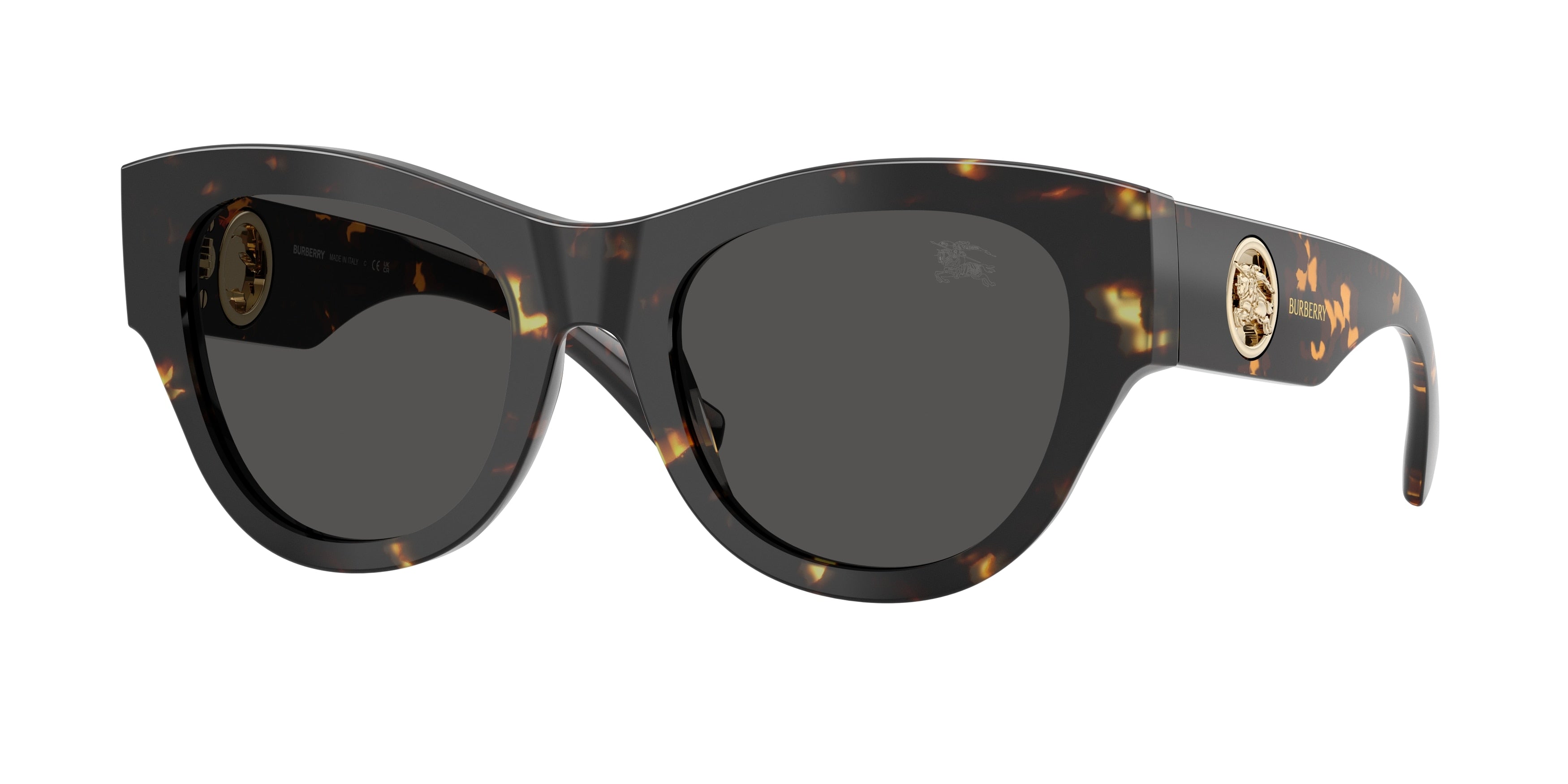 Burberry BE4491F Yellow Havana Dark grey sunglasses