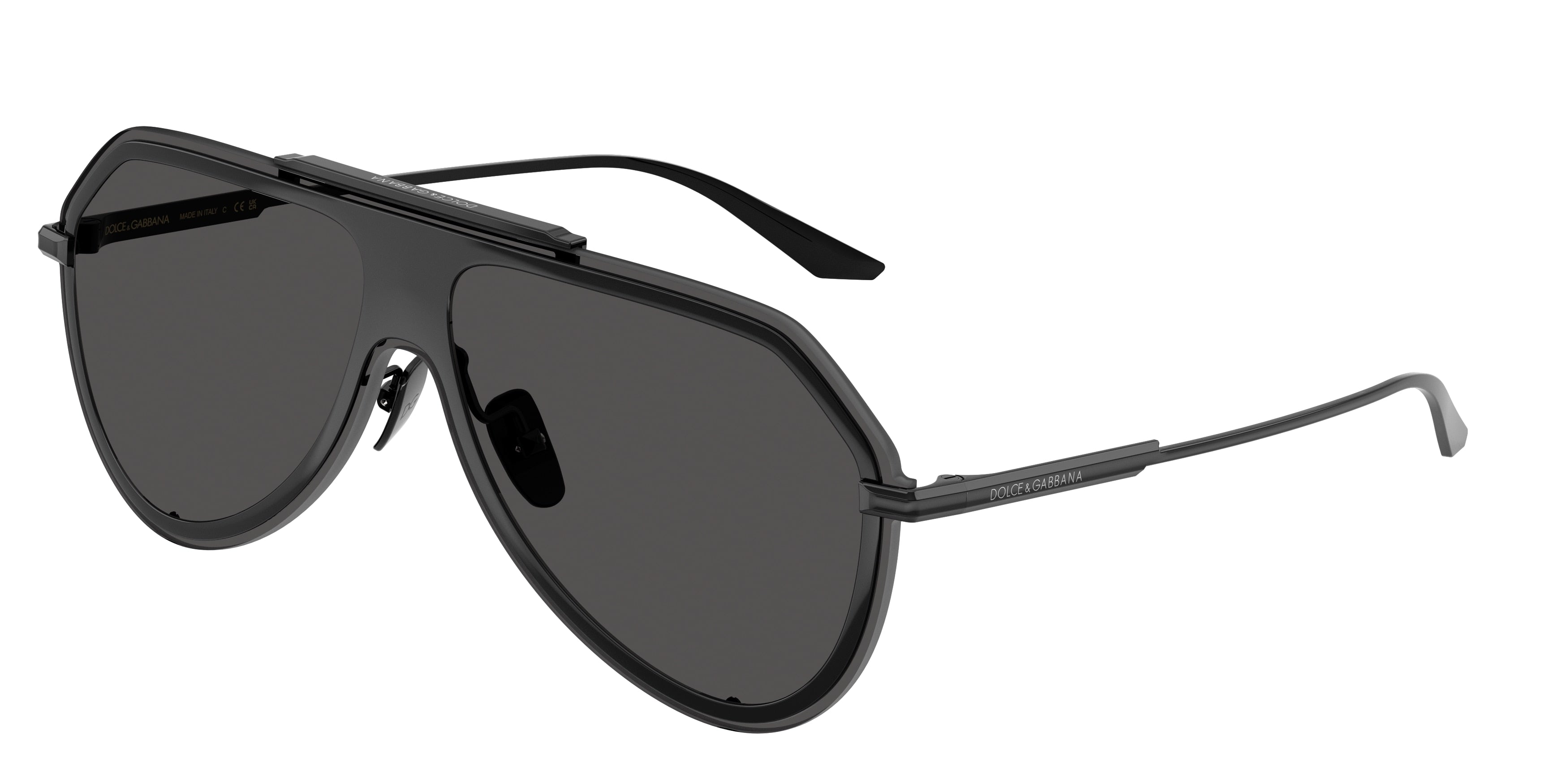 Dolce & Gabbana DG2309 Sunglasses - Black / Dark grey