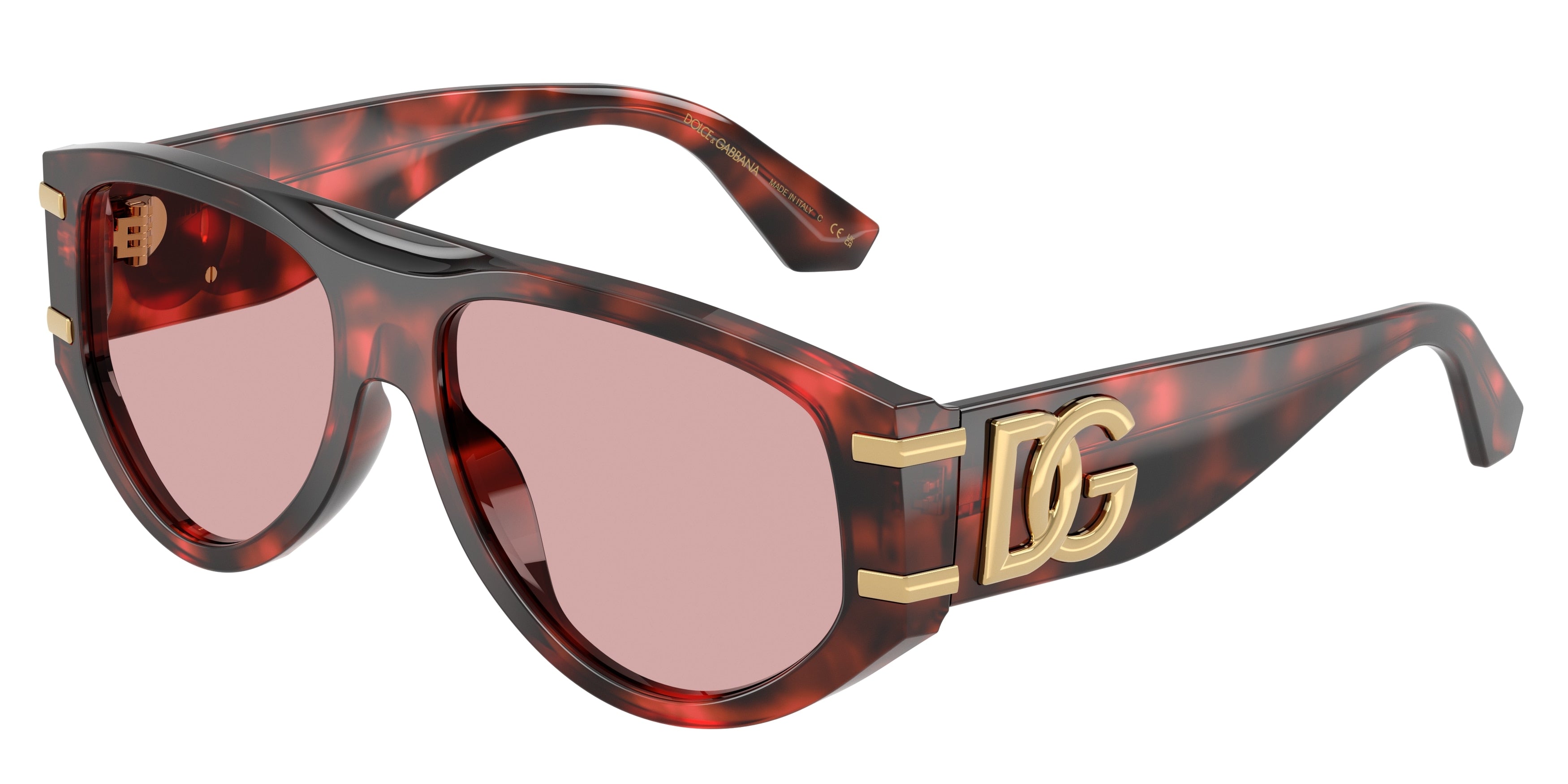 Dolce & Gabbana DG4499 Sunglasses - Red Havana / Light violet