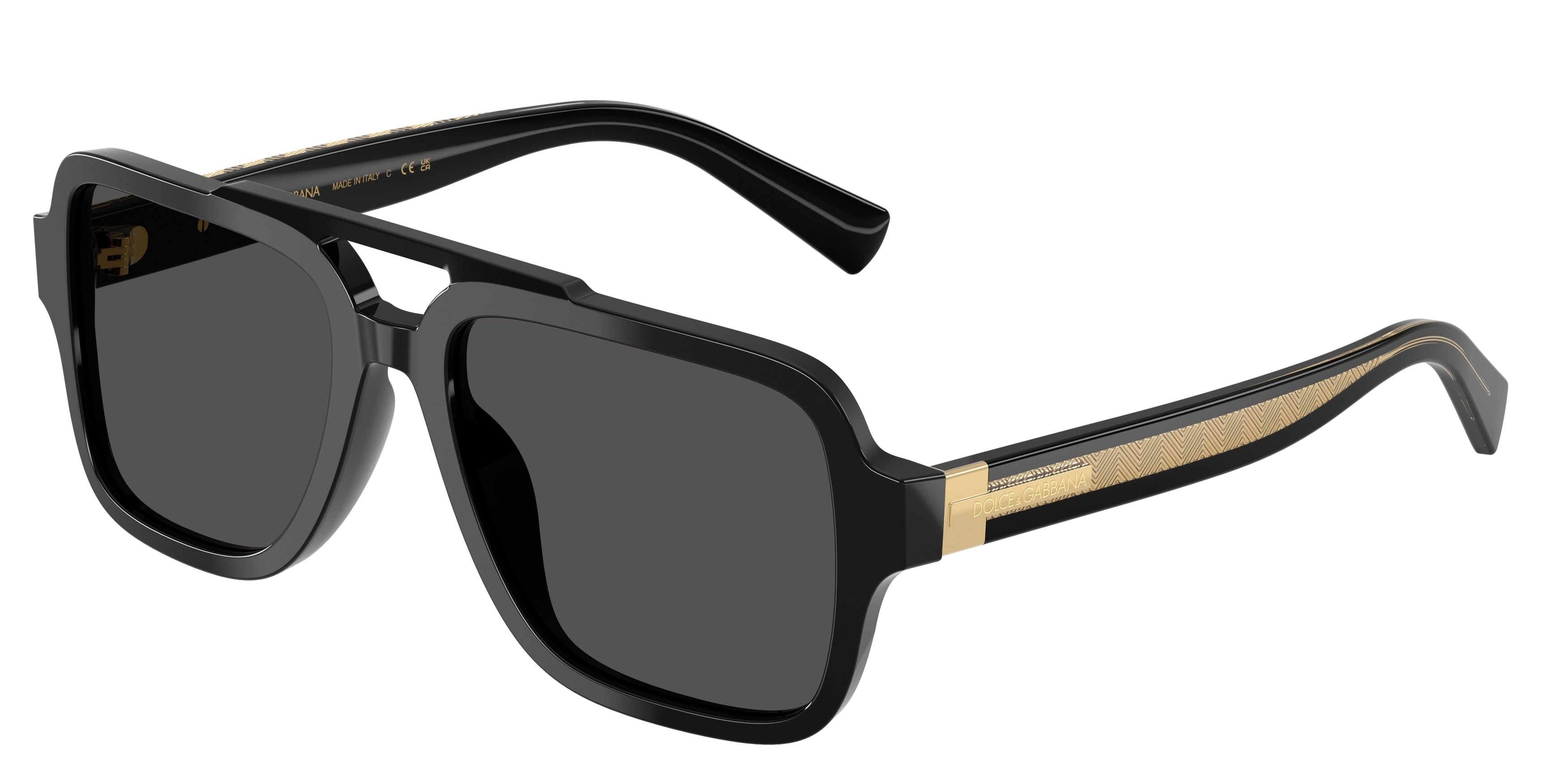 Dolce & Gabbana DG4544 Sunglasses - Black / Dark grey