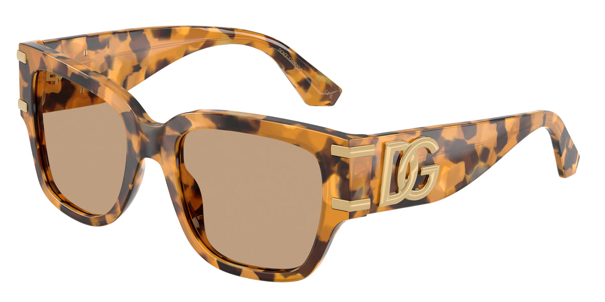Dolce & Gabbana DG4563 Sunglasses - Yellow Havana / Light brown