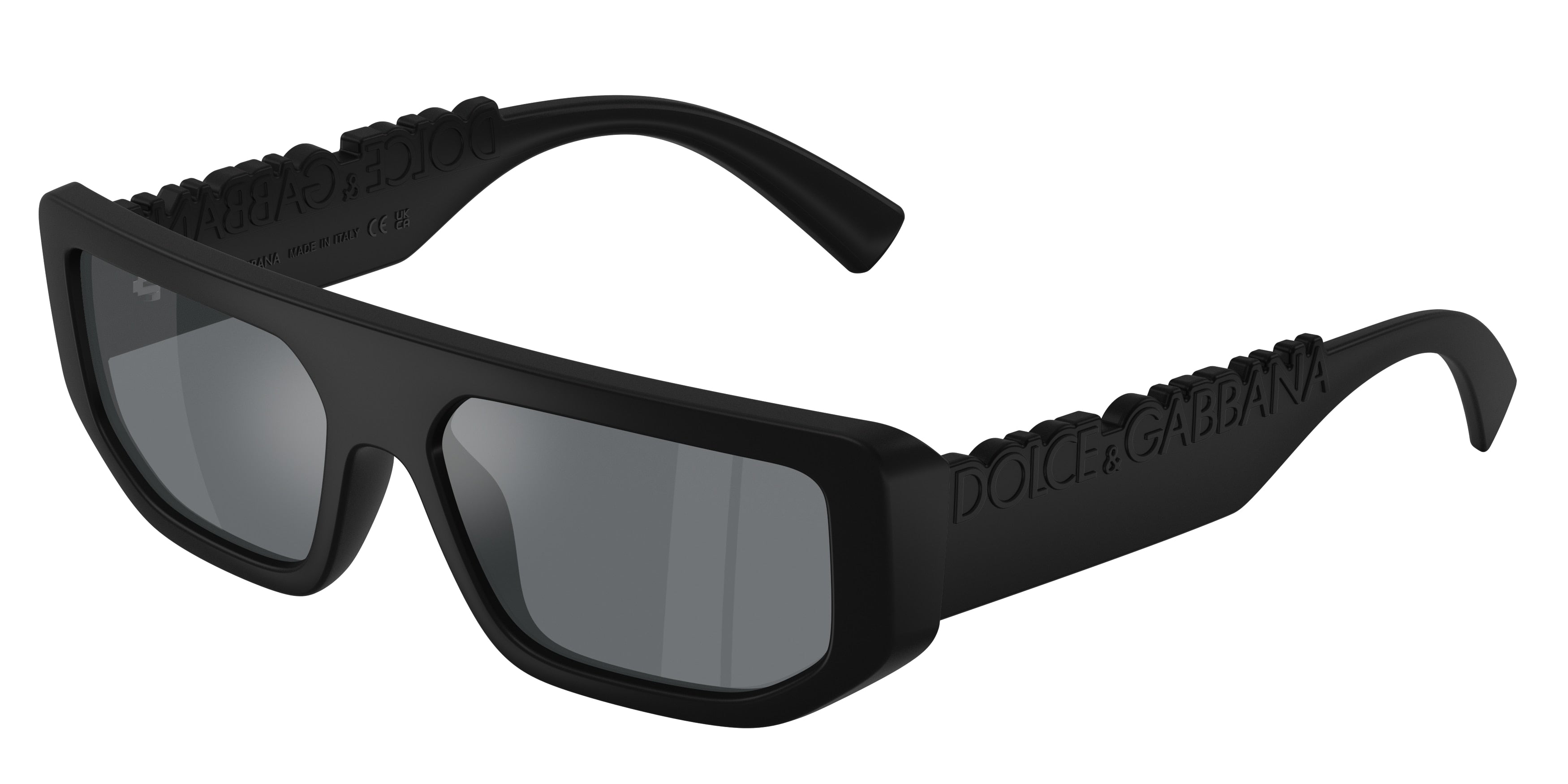 Dolce & Gabbana DG6203 Sunglasses - Matte Black / Light grey mirror black
