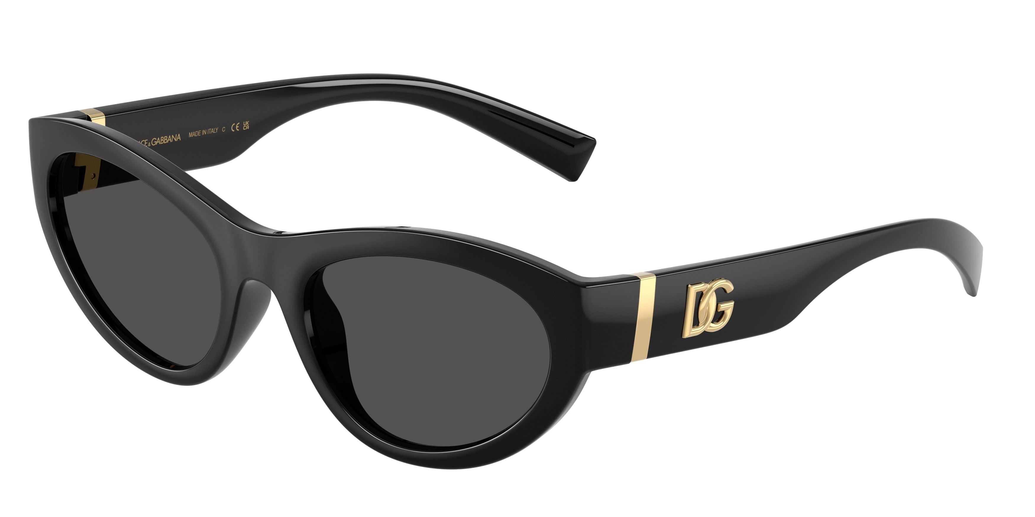 Dolce & Gabbana DG6207 Sunglasses - Black / Dark grey
