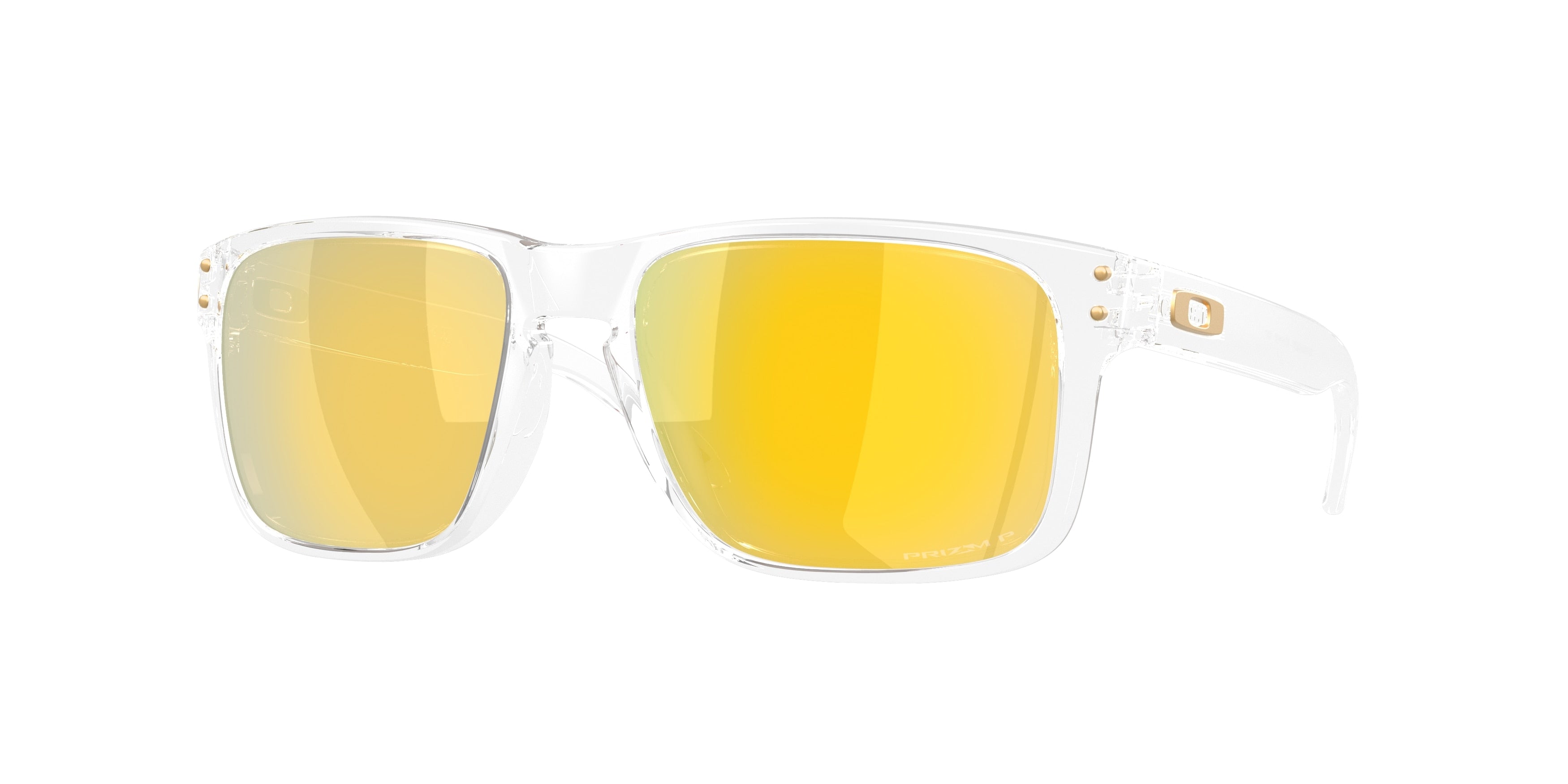 Oakley OO9102 Holbrook Sunglasses - Clear / Prizm 24k polarized