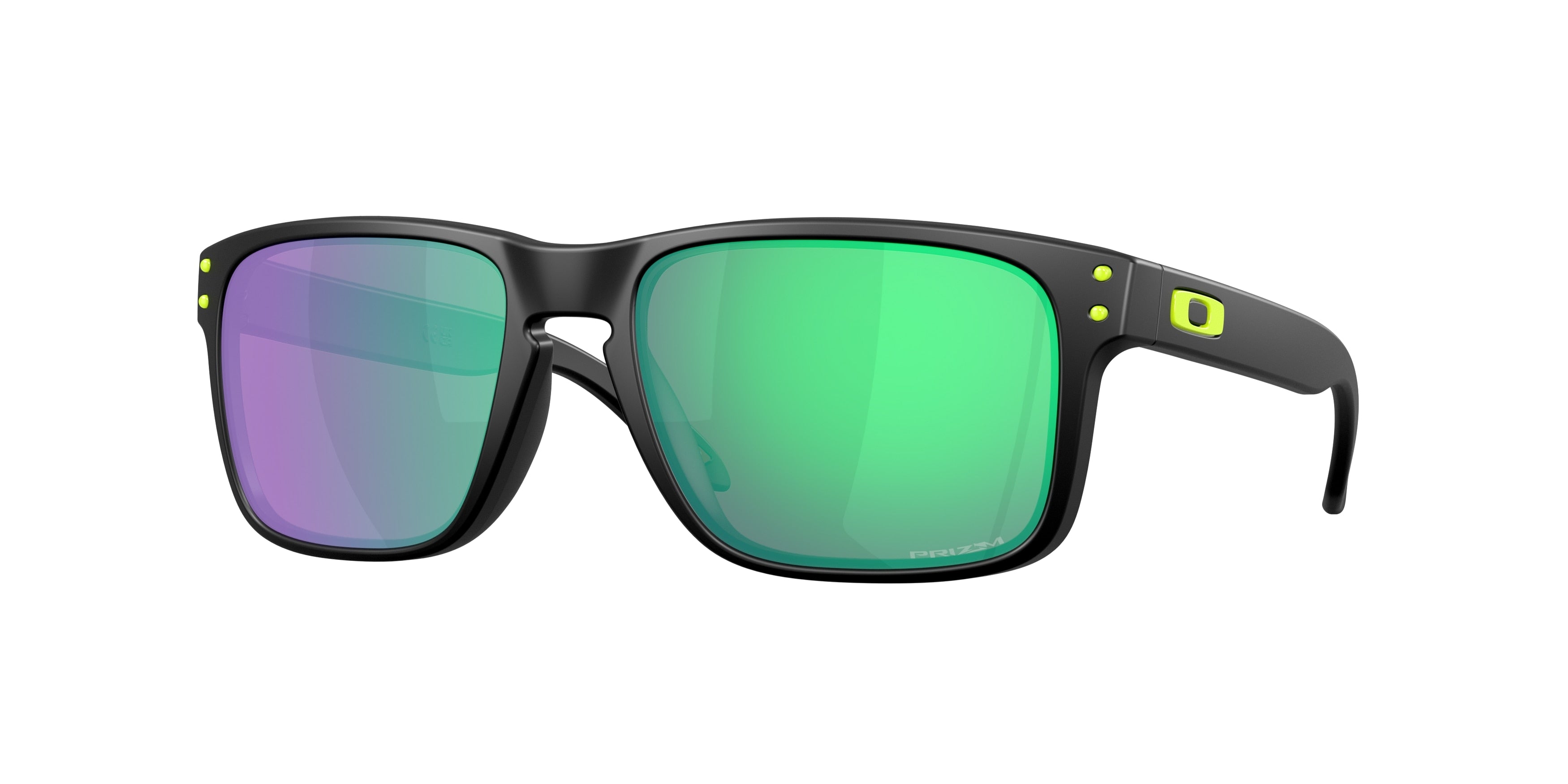Oakley OO9102 Holbrook Sunglasses - Matte Black / Prizm road jade