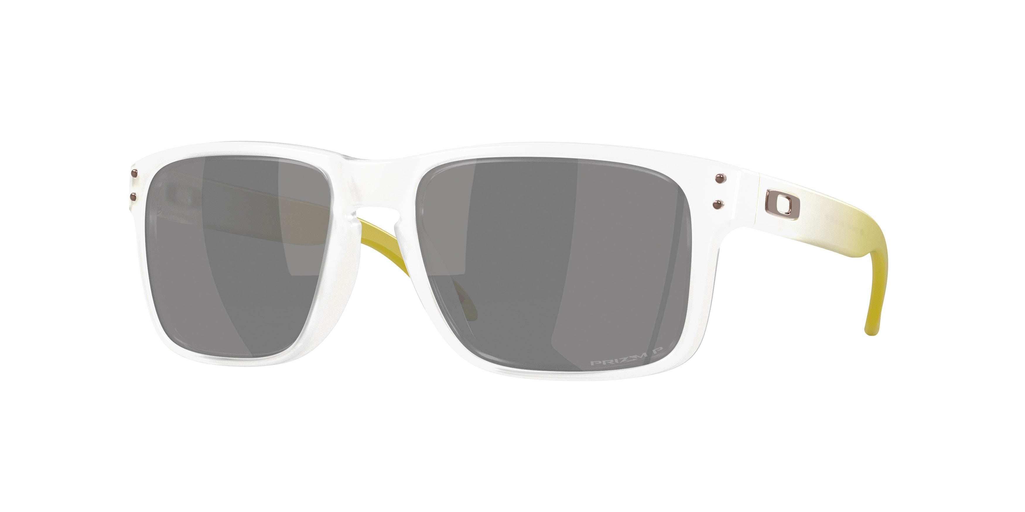 Oakley OO9102 Holbrook Sunglasses - Matte Clear / Prizm black polarized