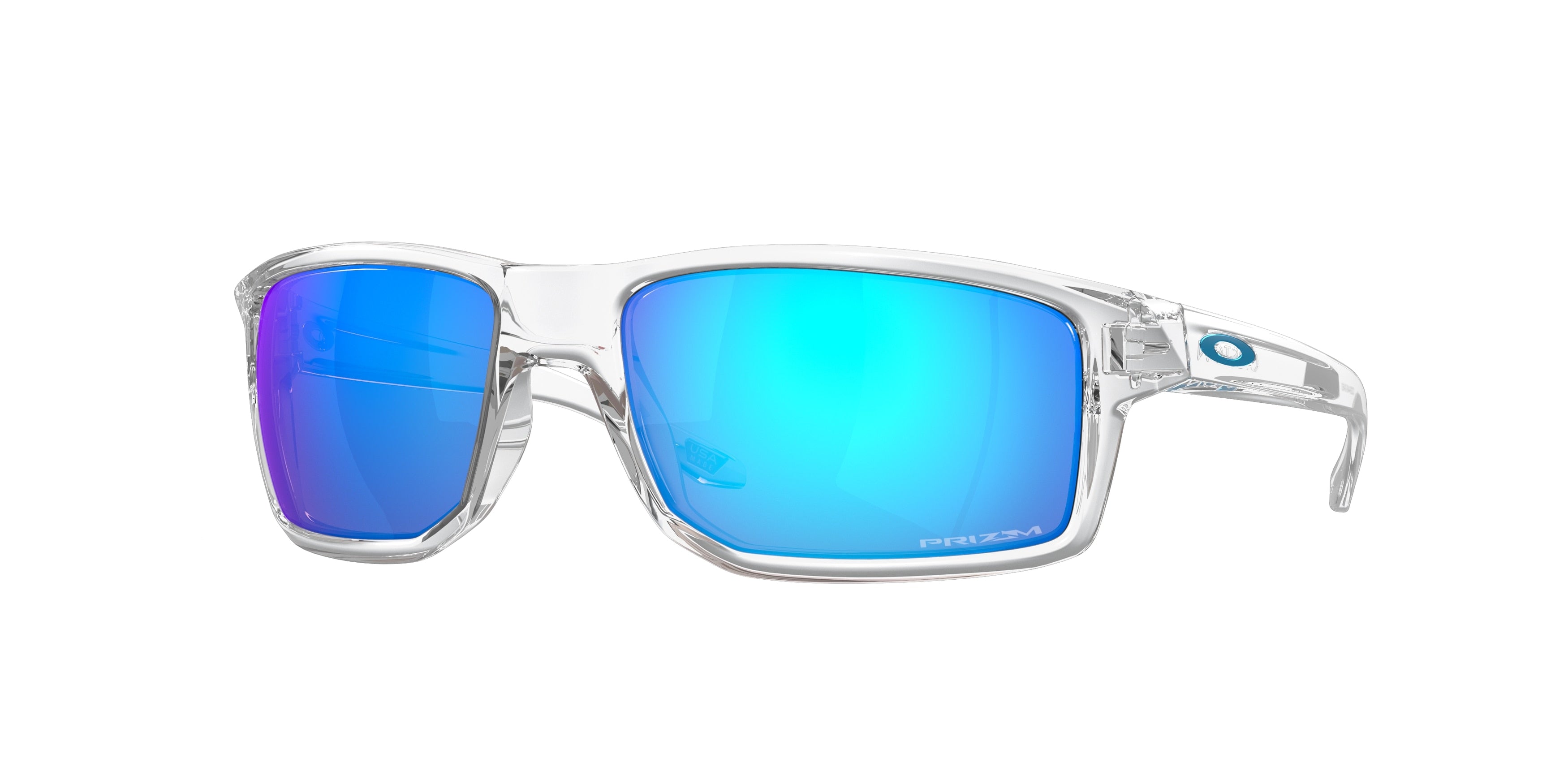 Oakley OO9449 Gibston Sunglasses - Polished Clear / Prizm sapphire