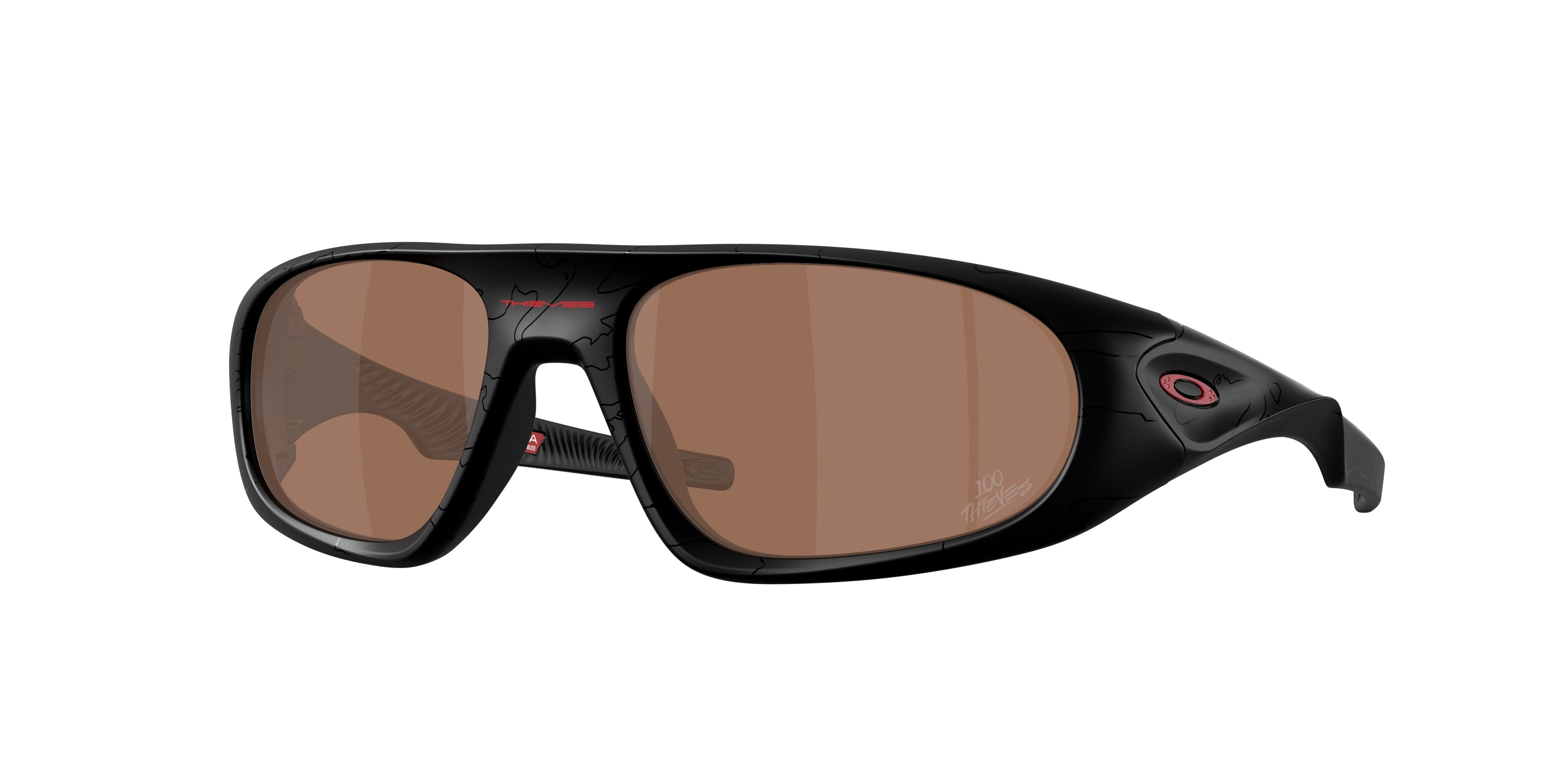 Oakley OO9528 Neoforma Sunglasses - 100t Matt Black / Prizm tungsten