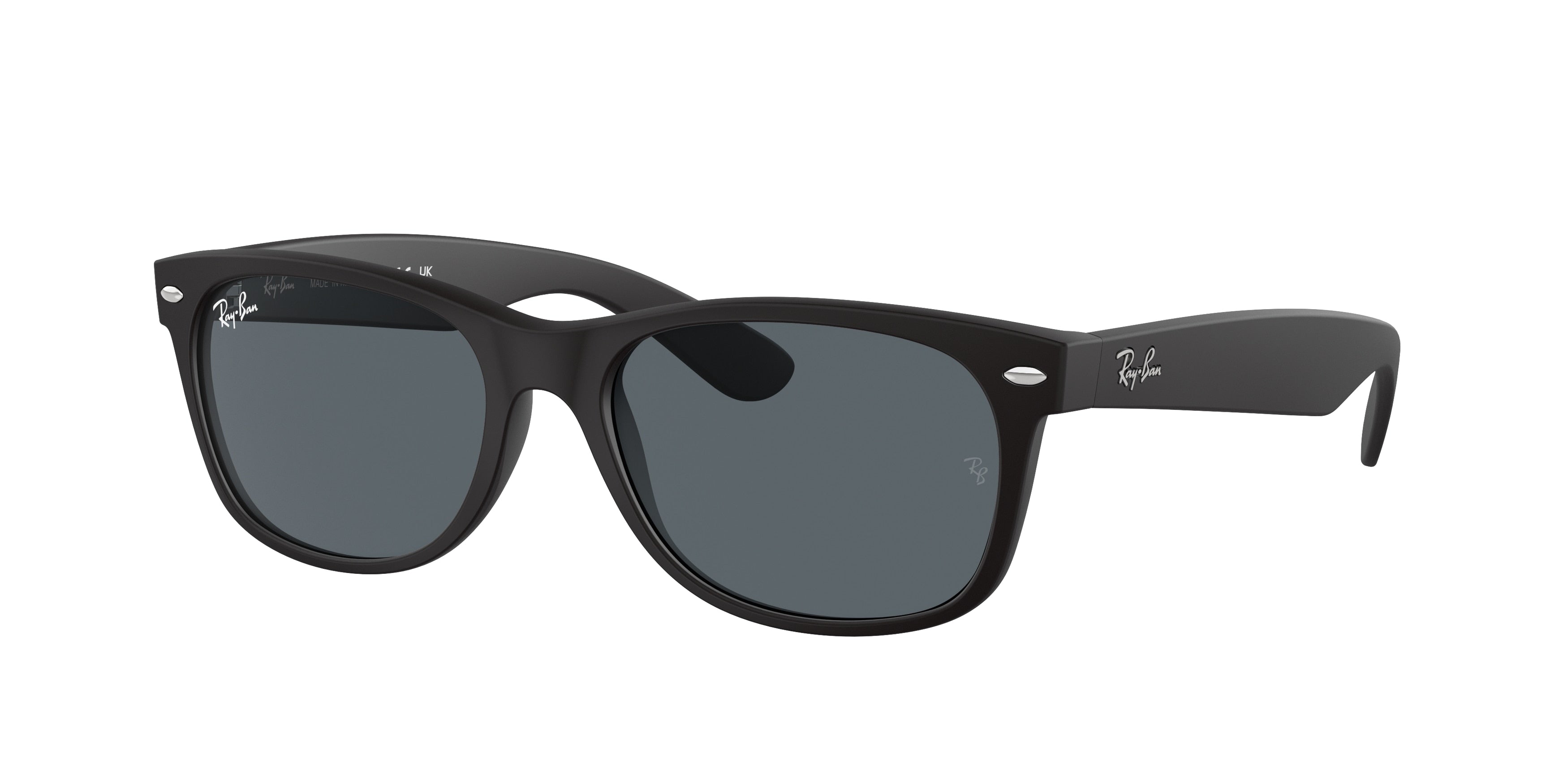Ray-Ban RB2132 New wayfarer Sunglasses - Rubber Black / Blue