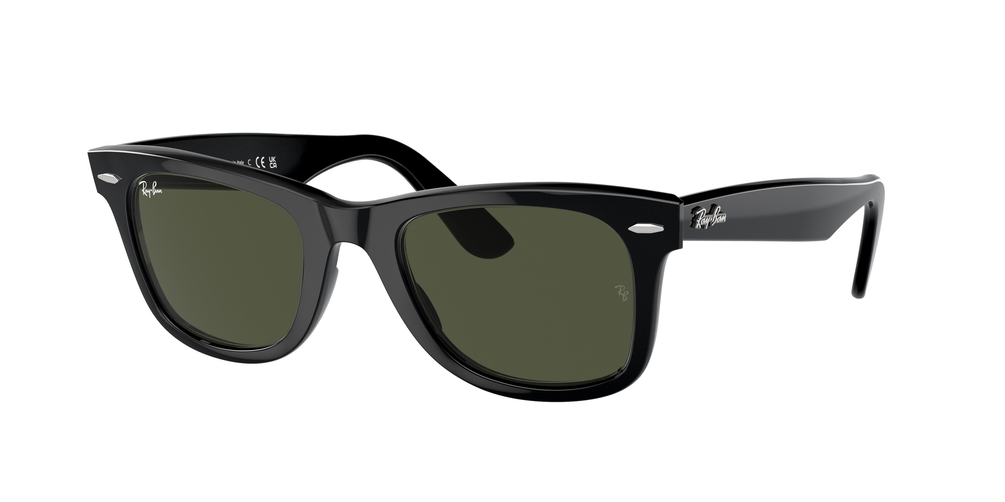 Ray-Ban RB2140 Wayfarer Sunglasses - Black / G-15 green