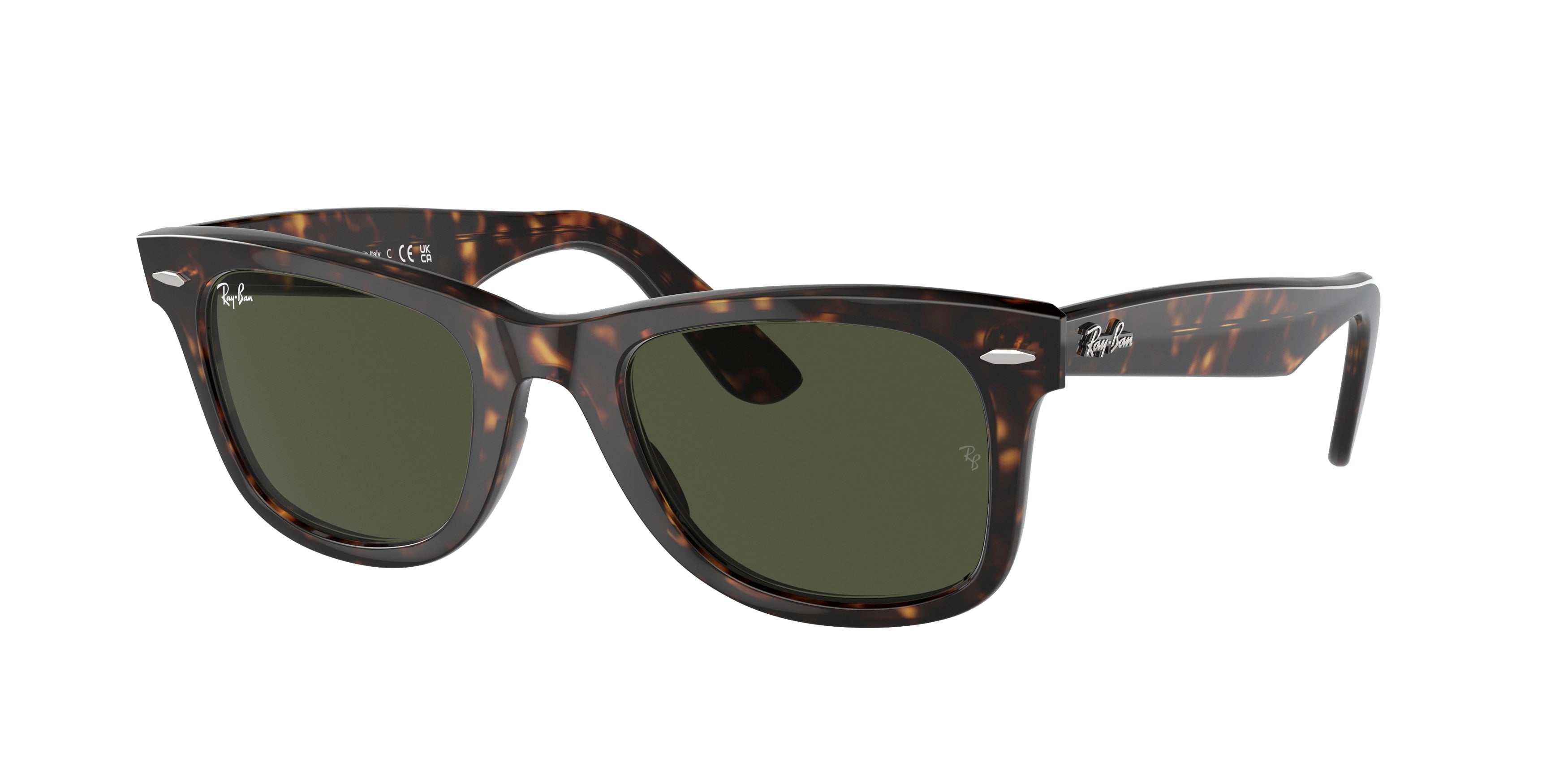 Ray-Ban RB2140 Wayfarer Sunglasses - Tortoise / G-15 green