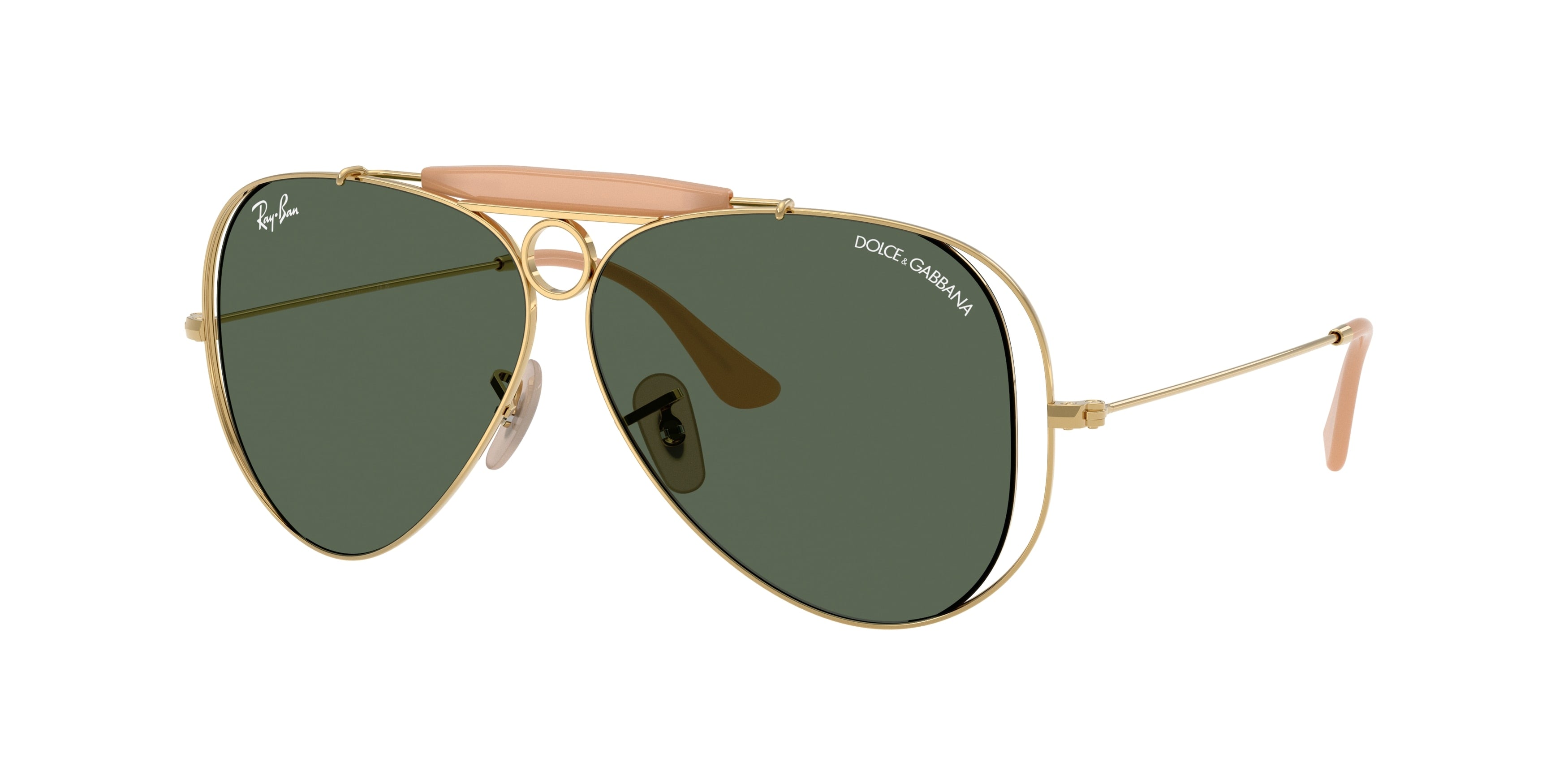 Ray-Ban RB3138M Sunglasses - Arista Gold / Dark green