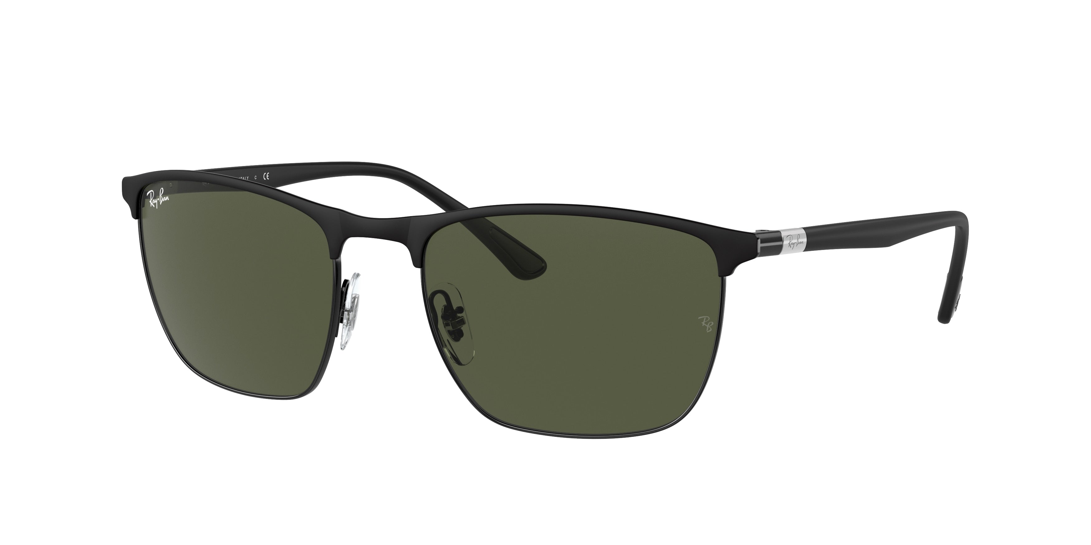 Ray-Ban RB3686 Sunglasses - Black / Green