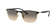 Black On Gold / Clear grey
