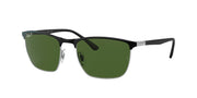 Black On Silver / Dark green polarised+