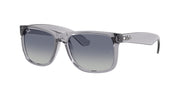 Transparent Grey / Light grey gradient dark blue