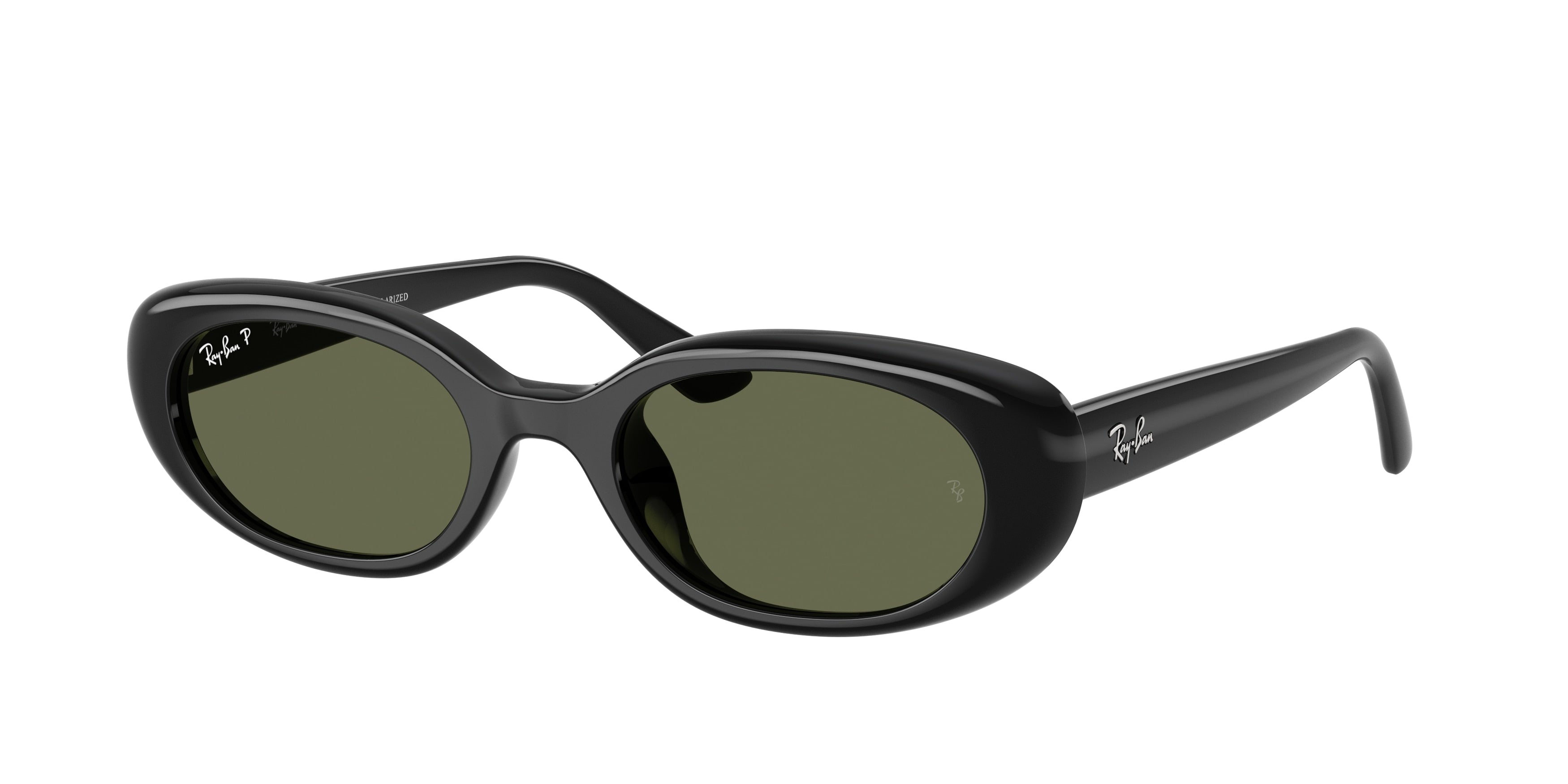 Ray-Ban RB4441D Sunglasses - Black / Polarized dark green
