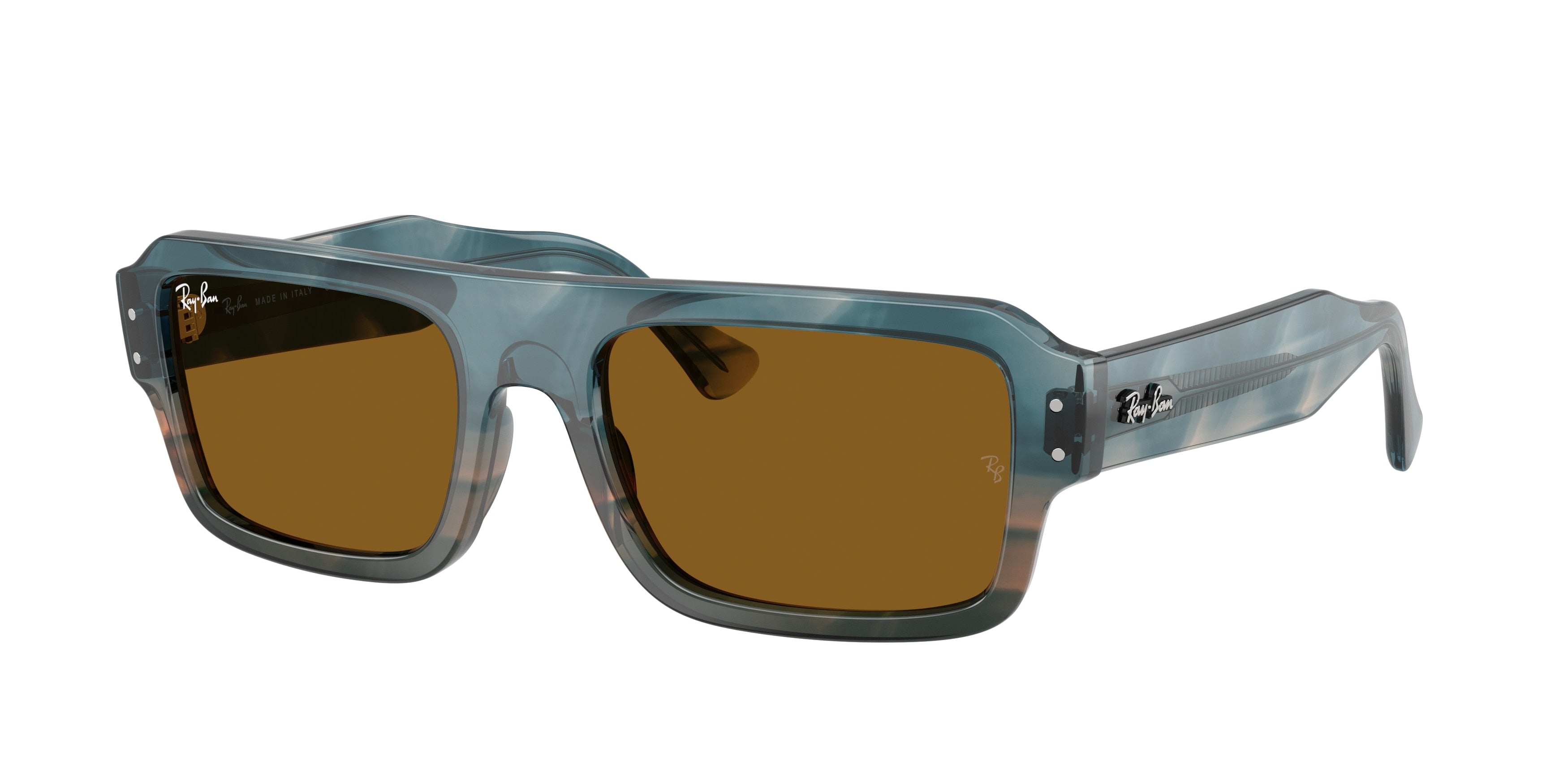 Ray-Ban RB4454 Flacko Sunglasses - Havana Blue / Brown