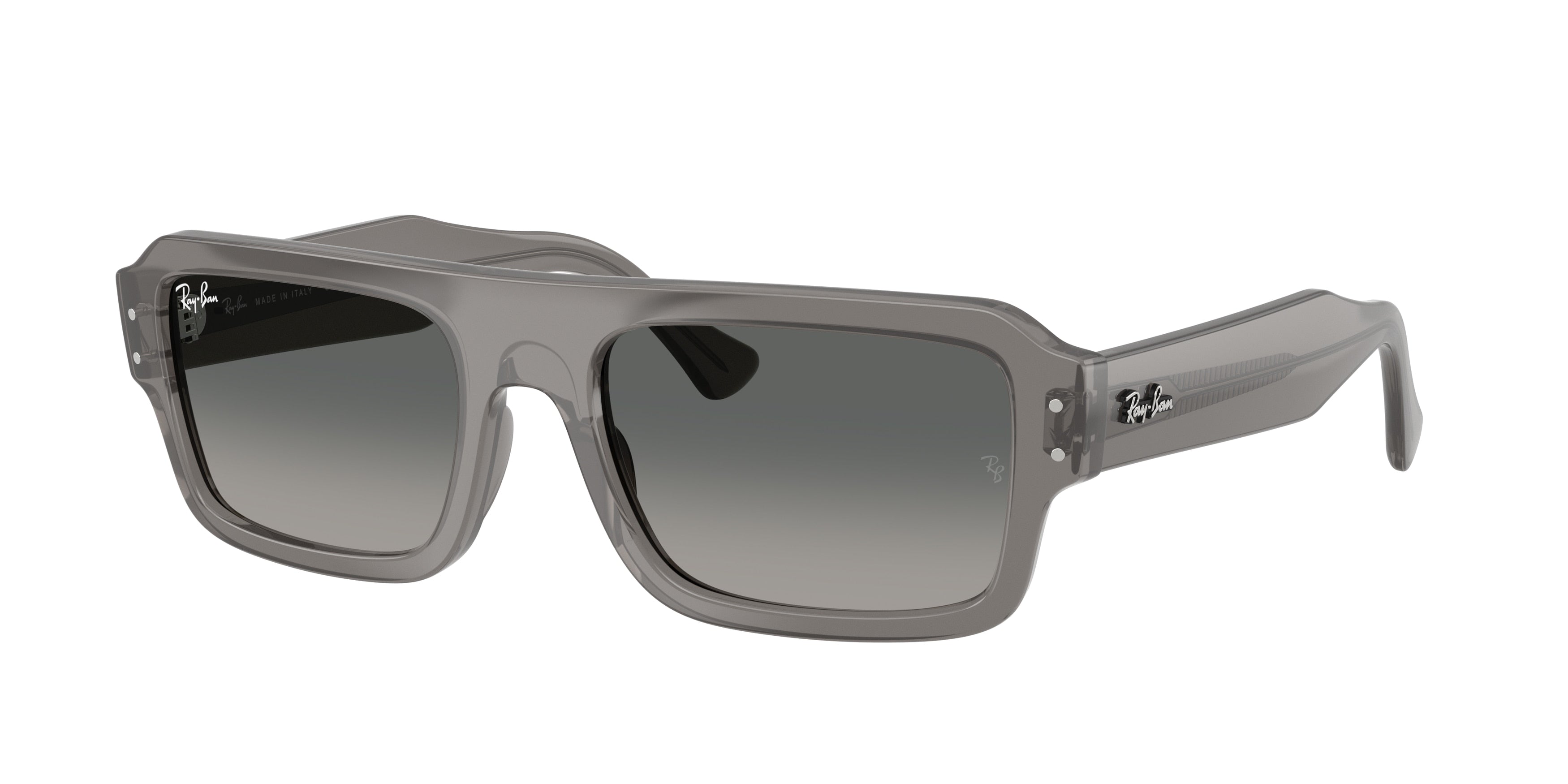 Ray-Ban RB4454 Flacko Sunglasses - Transparent Grey / Gradient grey